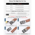 thumbnail image 3 of AWAYTR Ratchet Leather Belt for Men - Genuine Leather Black and Brown Belt for Dress Casual Pants, 3 of 8