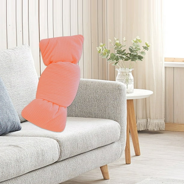 Xihbxyly Almohada Anudada con Forma, Poliéster Suave, Respaldo Largo y Cómodo, Bonita Decoración para Sala de Estar, Dormitorio, Sala de Juegos, Asiento o Reposapiés Acogedor, Tamaño 60 X 25 Cm.