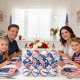 thumbnail image 5 of Nkmbld 12Pack Patriotic Hanging Ball Ornaments Independence Day Decorations Hanging Pendants for 250th Anniversary 4th of July Party Window Wall Decoration, 5 of 6