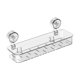 thumbnail image 1 of Estante de ducha con ventosa extraíble, organizador colgante para baño y ducha para inodoros. Claro, 1 of 9