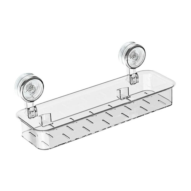 Estante de ducha con ventosa extraíble, organizador colgante para baño y ducha para inodoros. Claro