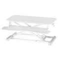 thumbnail image 2 of Convertisseur Ergonomique Assis-Debout pour Bureau - Poste de Travail à Double Moniteur à Hauteur Réglable AD-1 - Blanc, 2 of 5