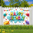 thumbnail image 7 of Yatrandify Colorful Floral Happy Birthday Banner Water Gun Splash for Birthday Celebration Summer Party Outdoor Decoration, 7 of 7