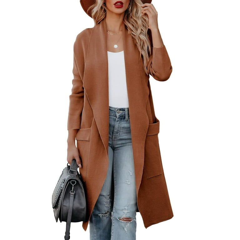 GXIPO Women's Casual Long Sleeve Draped Open Front Knit GXIPO Women's Casual Long Sleeve Draped Open Front Knit