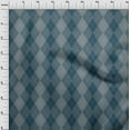 thumbnail image 4 of oneOone Polyester Spandex Teal Blue Fabric Check Sewing Fabric By The Yard Printed Diy Clothing Sewing Supplies 56 Inch Wide, 4 of 5