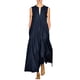 thumbnail image 1 of Vestido de verano vintage sin mangas de mezcla de algodón para mujer tallas grandes - Largo, estampado, informal para el día a día, 1 of 7