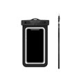 thumbnail image 1 of Fresh Fab Finds FFF-GPCT794 Waterproof IPX8 Waterproof Phone Pouch High Touch Sensitive Underwater Protective Phone Case for iPhone 8Plus-7Plus-6Plus Samsung Galaxy S7 Edge, Black - Unisex, 1 of 1