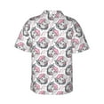 thumbnail image 3 of Fotbe Poodle Dog Hawaiian Shirt for Men Unisex Summer Beach Casual Short Sleeve Cotton Linen Button Down Shirts-X-Large, 3 of 9