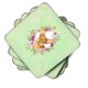 thumbnail image 2 of Carolines Treasures Ck4350fc, juguete Terrier, flores verdes, posavasos de espuma, conjunto de 4 Afortunado Sencillez, 2 of 4