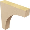 thumbnail image 5 of 2"W x 10"D x 10"H Thin Huntington Rough Cedar Woodgrain TimberThane Corbel, Primed Tan, 5 of 6