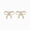 Yellow Gold Vermeil Plated Silver, variant on 1/20 Ct Natural Diamond Bow Stud Earrings 925 Sterling Silver Jewelry gift for Women