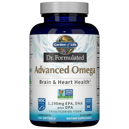 Garden of Life Dr. Formulated Advanced Omega, 180 Softgels