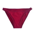 thumbnail image 1 of Plus Size Low Rise Underwear, Basic Solid Color Panties in Soft Stretch Cotton, Comfortable & Simple Briefs for Daily Wear Under Low-Rise Pants Red XL, 1 of 2