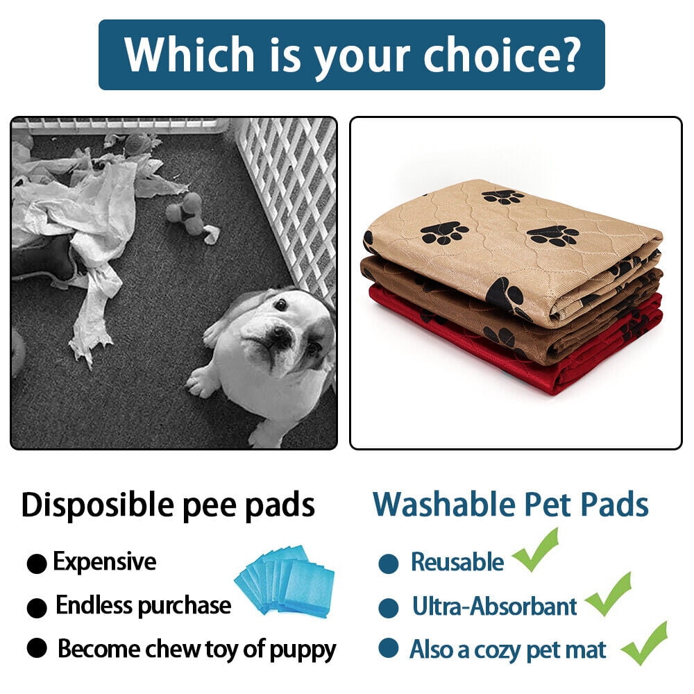 Pet Artist 	Pet Pee Pads Mats Puppy Training Pad Toilet Wee Cat Dog Reusable Washable Small Medium Large