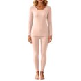 thumbnail image 2 of Tawop Women Thermal Sets Winter Scoop Neck Fleece Lined Thermal Underwear Sets Tops & Long Johns,Fall Stretchy Warm Base Layer Clothing, 2 of 9
