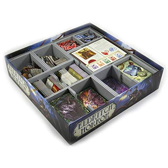 Folded Space Eldritch Horror and Single Small Box Expansion Board Game Box Inserts Organizer