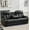 Power-Black-Sofa, variant on Power Zero Gravity Recliner Chair with LED Light, USB Ports, Faux Leather Electric Reclining Chair for Living Room Gray