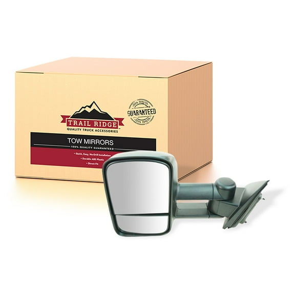 Trail Ridge Towing Mirror Manual Textured Black Driver Left LH for Chevy GMC New TR00218 Fits select: 2014-2019 CHEVROLET SILVERADO, 2014-2019 GMC SIERRA