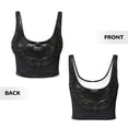 thumbnail image 6 of Goofa Ornate Dark Skull Book Printed Sports Bras for Women, High Impact Running Bra Workout Crop Tank Tops Longline Sports Bra Push up-X-Large, 6 of 9