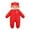 Red, variant on Coerni Baby Boys Girls One Piece Snowsuit New Born Baby Winter Warm Hooded Jumpsuit Full Zip Puffer Outerwear Coat