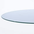 thumbnail image 3 of 36 Round clear Tempered glass Table Top 34 Thick Flat Polished Edge, 3 of 3
