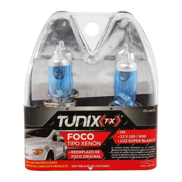 Foco xenon TuniX luz súper blanca H4