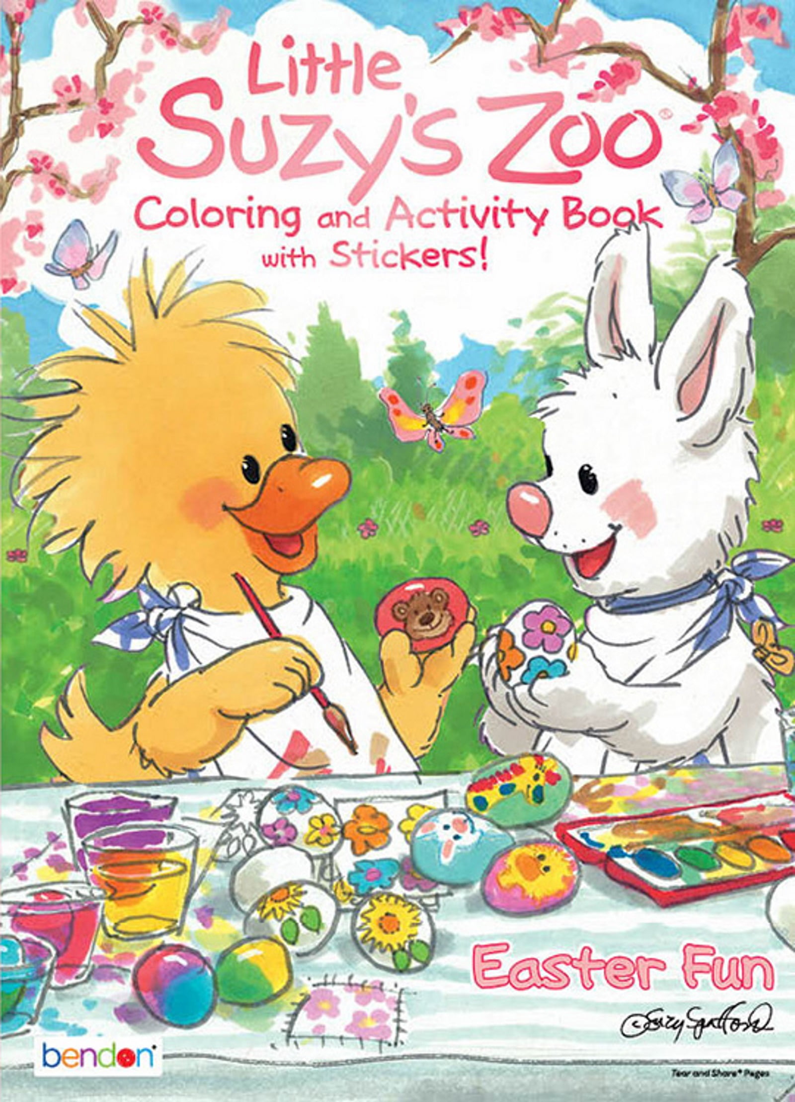 little suzy s zoo easter 32 page coloring and activity book with stickers pack of 6 walmart com
