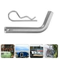 thumbnail image 7 of Hook Trailer Latch Deformation-resistant Hitch Lock 13.5X6cm Silver, 7 of 7