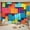 4, variant on Custom 3d Visual Curtain Blackout Color Building Block Bedroom Main Image Hotel Live Insulation Background Curtain 2pcs