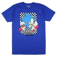 thumbnail image 5 of Sonic The Hedgehog T-Shirt Men's Angry Walk Checkerboard Design Adult Tee, 5 of 5