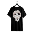 thumbnail image 1 of Cotton Short Sleeve T-Shirt Chic Plus Size Lip art Graphic Tee -, Summer Casual Wear for, Casual Chic | Modern Casual Style Collar Womenswear, 1 of 6
