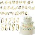 thumbnail image 1 of Decoración para Pastel STATWTHMA Letras Acrílicas Doradas 36 Piezas, 1 of 7