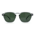 thumbnail image 4 of Mens Hipster Keyhole Rectangle Horn Rim Plastic Nostalgic Sunglasses Slate - Green, 4 of 7