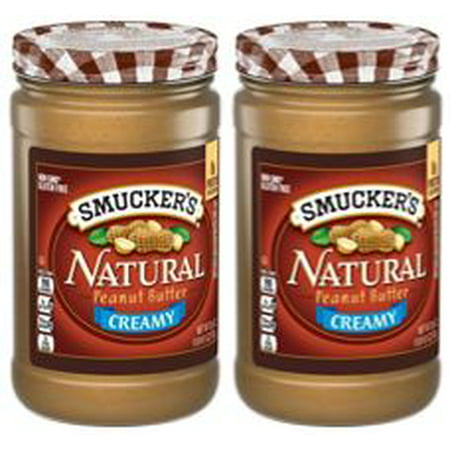(2 Pack) Smucker's Natural Creamy Peanut Butter, 26 (Best Low Calorie Peanut Butter)
