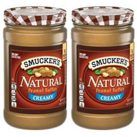 (2 Pack) Smucker's Natural Creamy Peanut Butter, 26 (Best Tasting Healthy Peanut Butter)