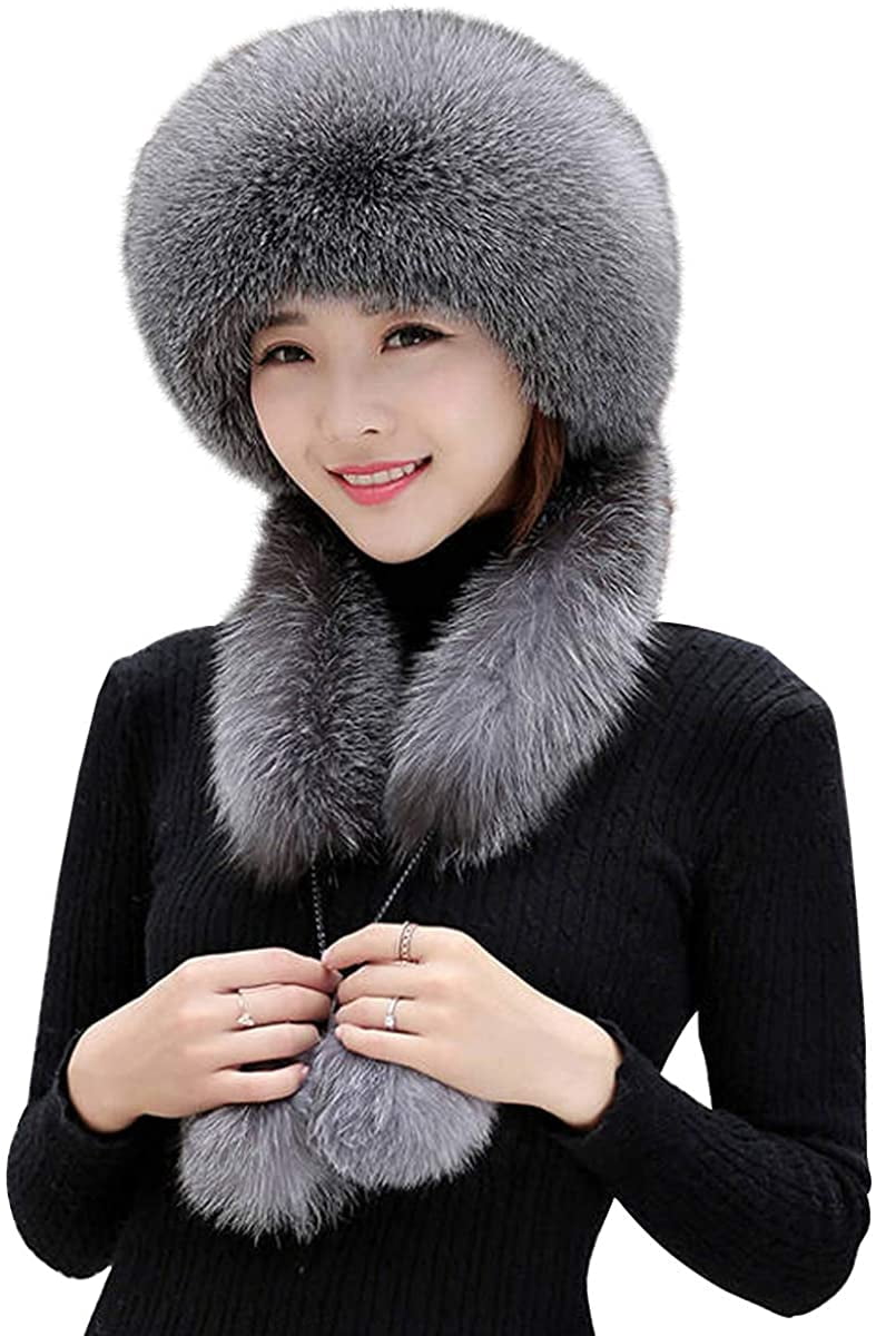 Faux Fur Hat,Winter Warm Cap Russian 