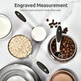 thumbnail image 5 of U-Taste 18/8 Stainless Steel Measuring Cups and Spoons Set: 10-Piece Metal Stacking Measure Set for Baking Cooking with Strengthened Welds (Black), 5 of 11