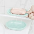 thumbnail image 2 of Yhmxh Compact Self Draining Soap Dish, ABS Plastic Bathroom Tray with Removable Grid, Non-Slip Soap Holder Solid Color Soap Dish Tray Container, Quick-Dry Drainage Soap Case for Kitchen, Sink, 2 of 6