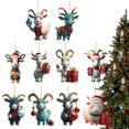 thumbnail image 2 of Adornos navideños para fiestas en casa con forma de cabra, adornos para árboles de Navidad, suministros para fiestas y decoración del hogar, 2 of 5