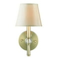 thumbnail image 1 of Golden Lighting Waverly Transitional Sconce 1 Light Incandescent Aged Brass, 1 of 2
