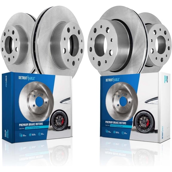 Detroit Axle - 11.81" inch Front and Rear Disc Brake Rotors for 2014-2021 Ram ProMaster 2500 3500
