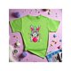 thumbnail image 2 of Playera de Mujer con Conejita Chic – Estampado Divertido y Colorido Color Verde Lima Talla Grande Marca Emil SaEs, 2 of 4