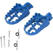 Motorcycle Foot Pegs, 1 Pair Aluminium Footrest Foot Rest Pedal Footpegs for Yamaha PW50 PW80 TW200 TTR90 TTR90E Dirt