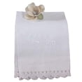 thumbnail image 1 of BAPTOWEL Serviette de Baptême 100 pour Cent Coton avec Dentelle, Blanc, 1 of 2
