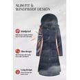 thumbnail image 4 of Chrisuno Coats For Women Puffer Jacket Warm Stylish Winter Puffy Long Coat Women's Thickened Padded Down Hooded Parka Navy M, 4 of 5
