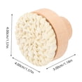 thumbnail image 2 of SEWCHICS Set of 5 Beige Wooden Round Rattan Door Handles Ergonomic Knobs for Kitchen Cabinets and Furniture, 2 of 8