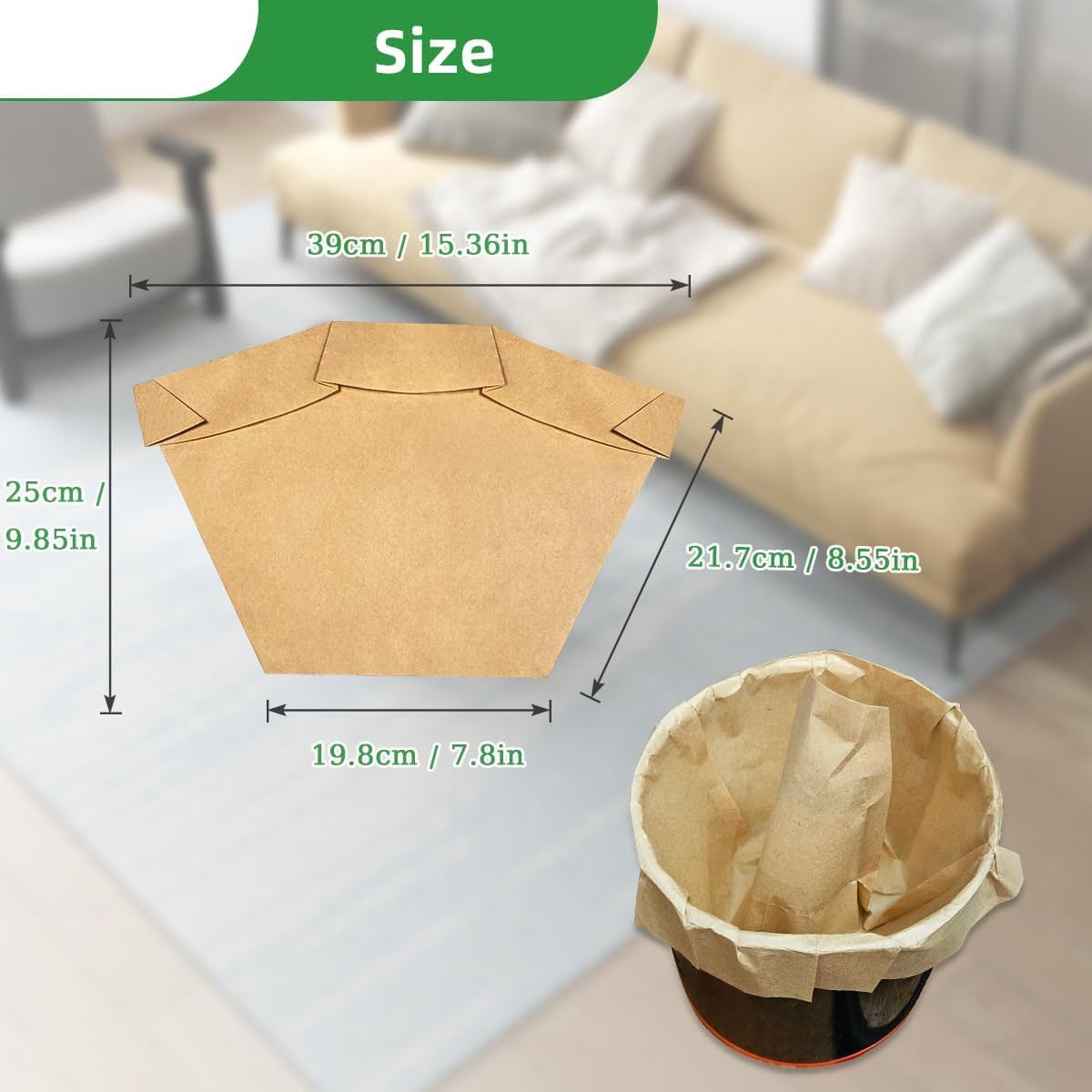 Vacuum Bags Fit for Hoover C2401 Shoulder Vac and Back Pack Vacuum Cleaner, Replace Part #401000BP, 1KE2103000, 41-2402-02