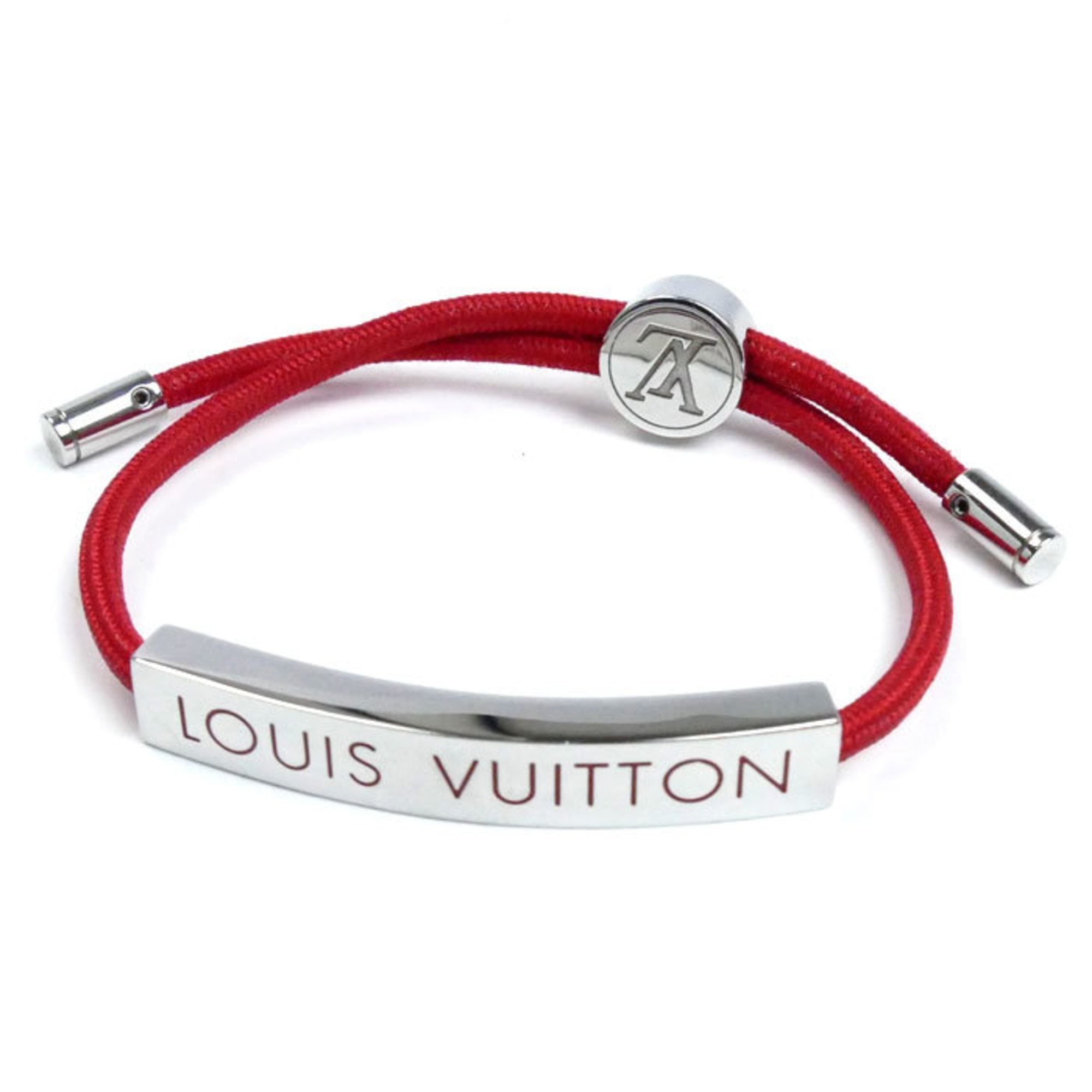 LOUIS VUITTON ブラスレ スペースLV M00274 レッド Pre-Owned LOUIS VUITTON Louis Vuitton Bracelet LV Space