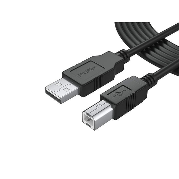 shiyou-Pwr 25 Ft (7.6 Meter) Extra Long USB-Printer-Cable 2.0 for HP OfficeJet Envy; Canon Pixma; Epson Workforce, Stylus, Expression Home; Brother; Silhouette Cameo; Dell Scanner Fax High Speed Cord