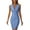 A-Blue, variant on Women's Sleeveless V Neck Blazer Dresses Bodycon Wrap Front Mini Dress with Side Slit for Work Party,Navy,Size L